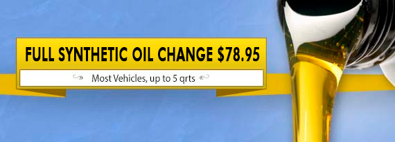 Full Synthetic Oil Change 78.95